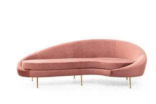 Eses dīvāns, rozā cena un informācija | Dīvāni | 220.lv
