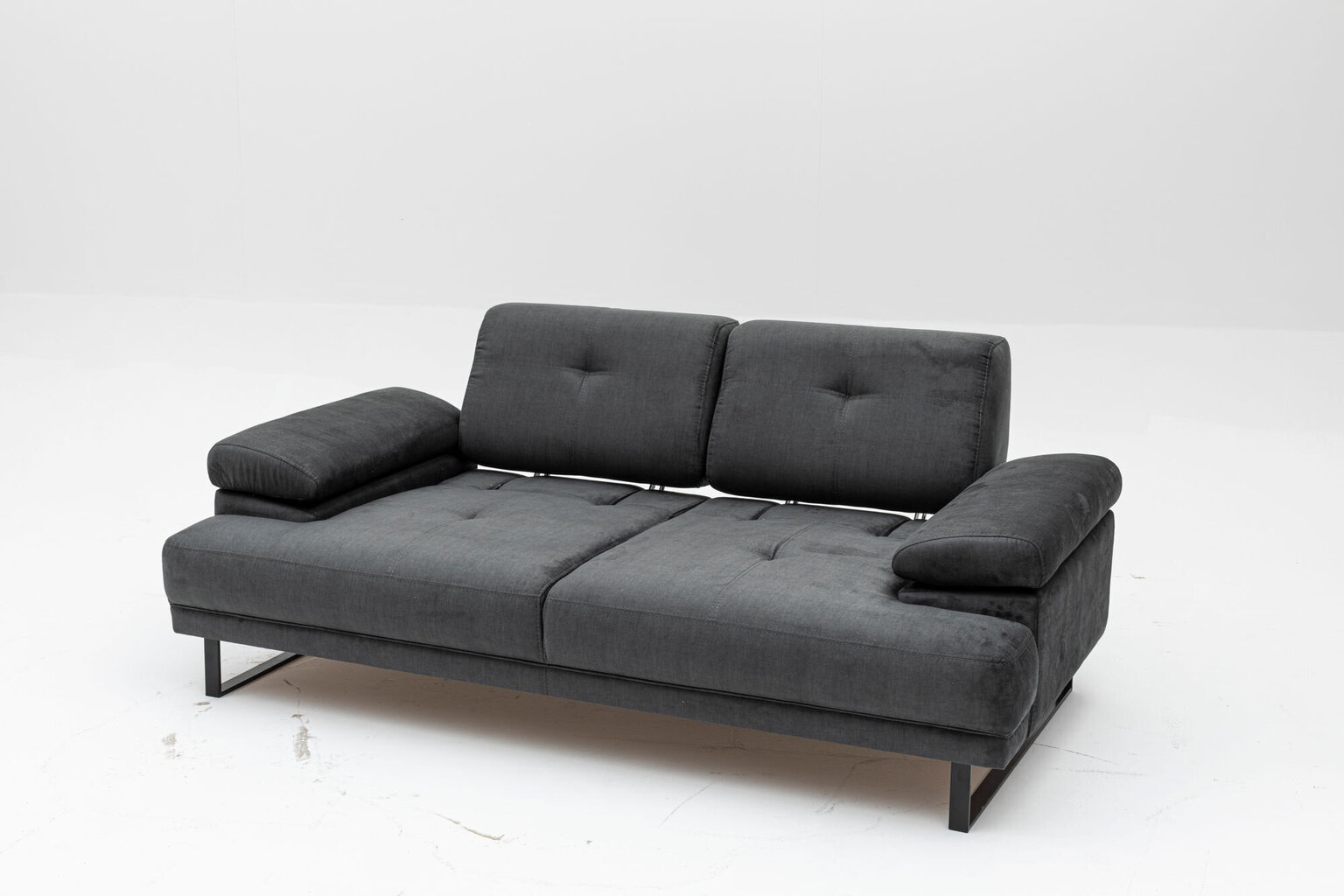 Dīvāns-gulta Mustang, pelēka cena un informācija | Dīvāni | 220.lv