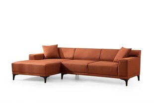 Stūra dīvāns Petra, oranžs cena un informācija | Stūra dīvāni | 220.lv
