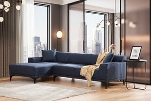 Stūra dīvāns Petra, zils cena un informācija | Stūra dīvāni | 220.lv