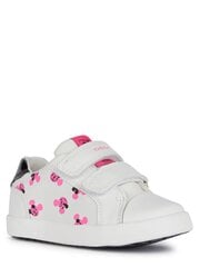 Повседневная обувь GEOX Kilwi Girl White Fluofuchsia B45D5D 08554 C1441 573232223 цена и информация | Стильные кеды для детей | 220.lv