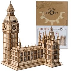 Деревянная собираемая модель Big Ben Little Story 269 д. цена и информация | Конструкторы и кубики | 220.lv