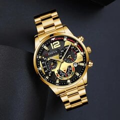 Мужские часы и цепочный браслет Geneva 985 цена и информация | Мужские часы | 220.lv