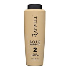 Atjaunojošs matu kondicionieris bojātiem matiem Raywell Boto Professional Hair Gold Conditioner 2, 1000 ml cena un informācija | Matu kondicionieri, balzāmi | 220.lv