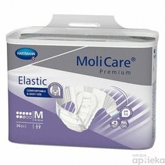 Autiņbikses MoliCare Premium Elastic 8M, 26 gab. cena un informācija | Autiņbiksītes, higiēniskās paketes, vienreizlietojamie paladziņi pieaugušajiem | 220.lv