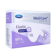 MoliCare Premium Elastic 8L autiņbikses 24gab. цена и информация | Подгузники, прокладки, одноразовые пеленки для взрослых | 220.lv