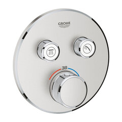 GROHE Grohtherm Smartcontrol slēptais dušas termostats, nerūsējošais tērauds, 29119DC0 cena un informācija | Jaucējkrāni | 220.lv