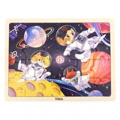 Koka puzle Kosmosa piedzīvojums Viga, 24 gab. cena un informācija | Rotaļlietas zīdaiņiem | 220.lv