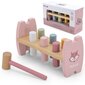 Koka Montessori izglītojoša spēle ar āmuru Viga, rozā цена и информация | Attīstošās rotaļlietas | 220.lv