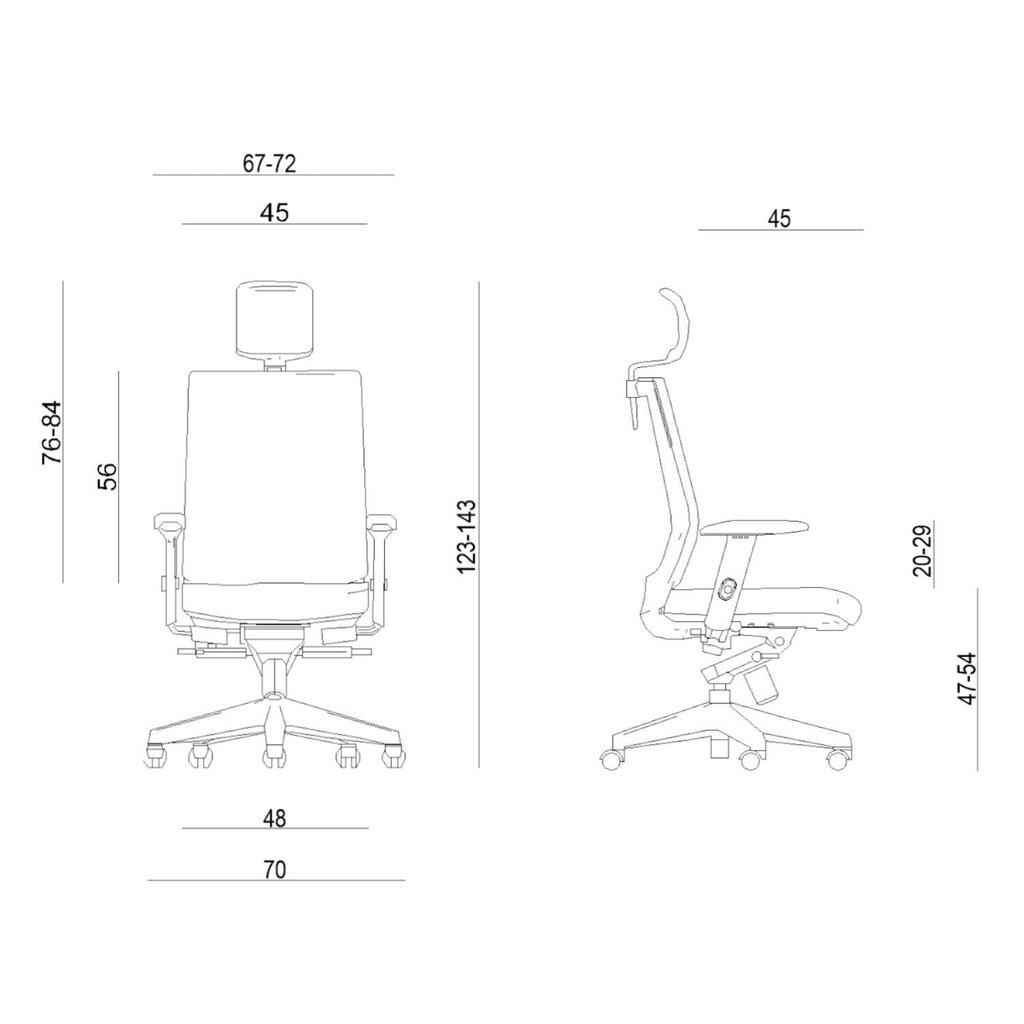 Ergonomisks krēsls Nez, melns/melns цена и информация | Biroja krēsli | 220.lv