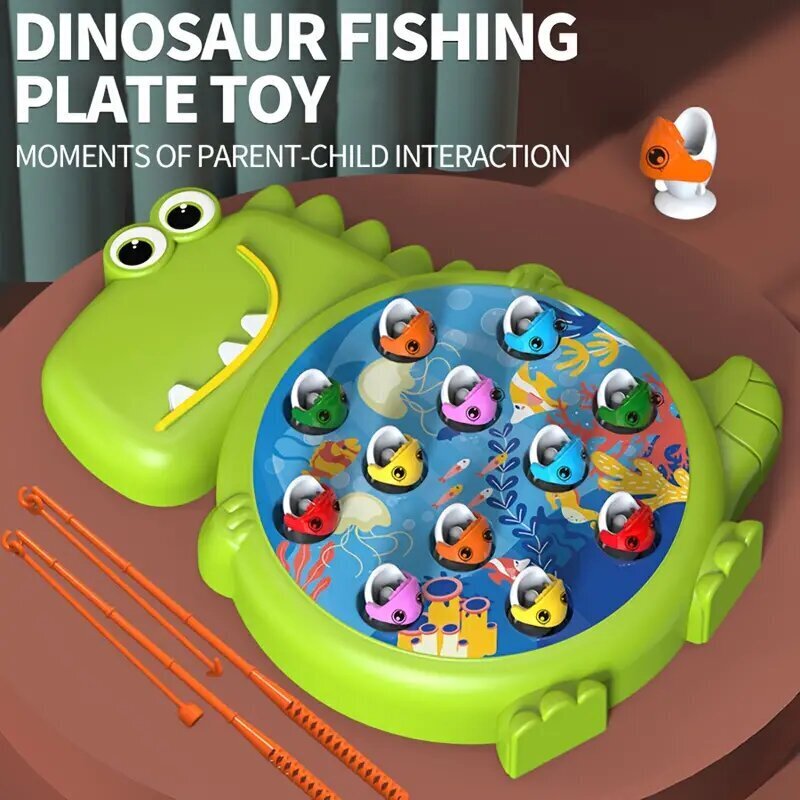 Dinozauru makšķerēšanas spēle cena un informācija | Attīstošās rotaļlietas | 220.lv