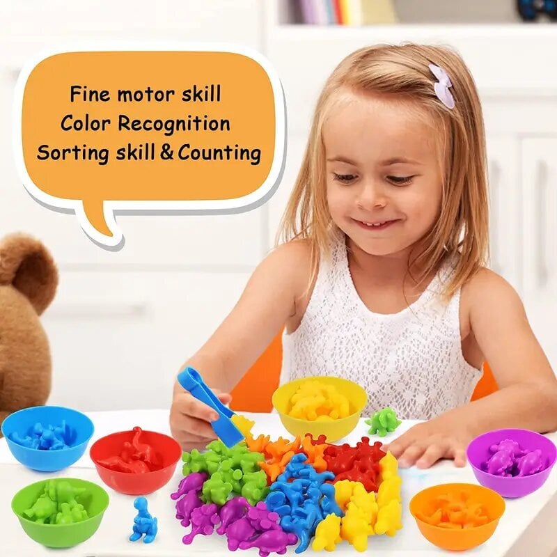 Krāsu šķirošanas rotaļlietu komplekts Smurf cena un informācija | Rotaļlietas zēniem | 220.lv
