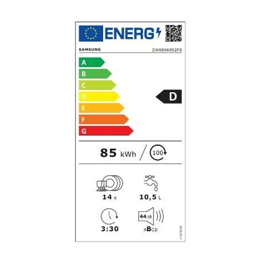 Samsung DW60A6092FS/ET цена и информация | Trauku mazgājamās mašīnas | 220.lv