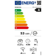 Whirlpool FFB11469BVSPT цена и информация | Стиральные машины | 220.lv