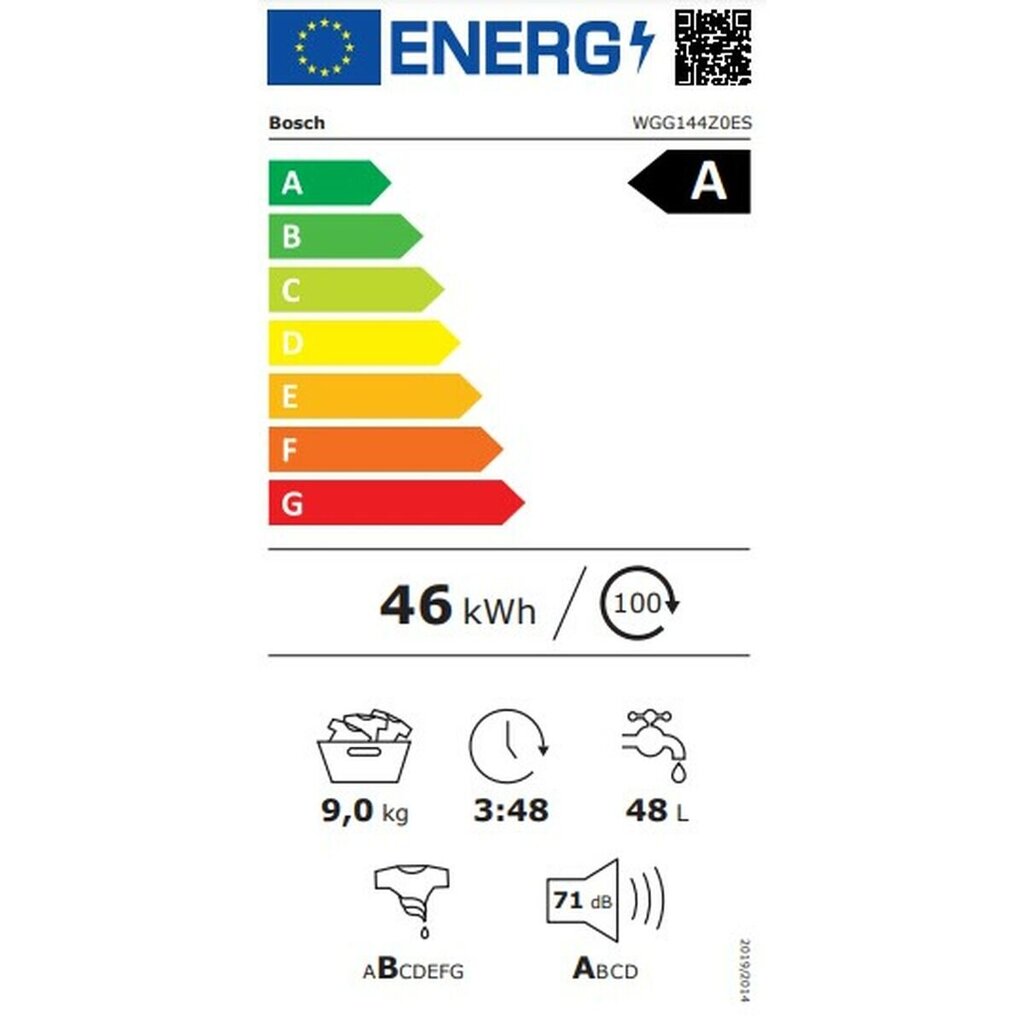 Bosch WGG144Z0ES cena un informācija | Veļas mašīnas | 220.lv