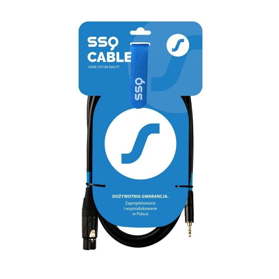 SSQ XLR/3,5 mm, 1 m cena un informācija | Kabeļi un vadi | 220.lv