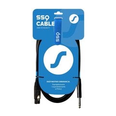 SSQ XLR/6,3 mm, 3 m цена и информация | Кабели и провода | 220.lv