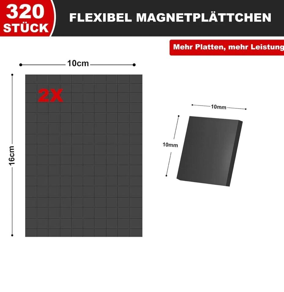 Thaibear magnēti, 10 x 10 mm, 320 gab. cena un informācija | Kancelejas preces | 220.lv