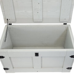 Uzglabāšanas kaste, 80x47x45 cm, pelēka cena un informācija | Veļas grozi un mantu uzglabāšanas kastes | 220.lv