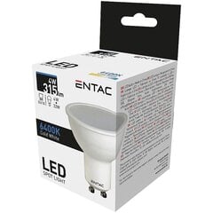 LED spuldze Entac 4W GU10 6400K cena un informācija | Spuldzes | 220.lv