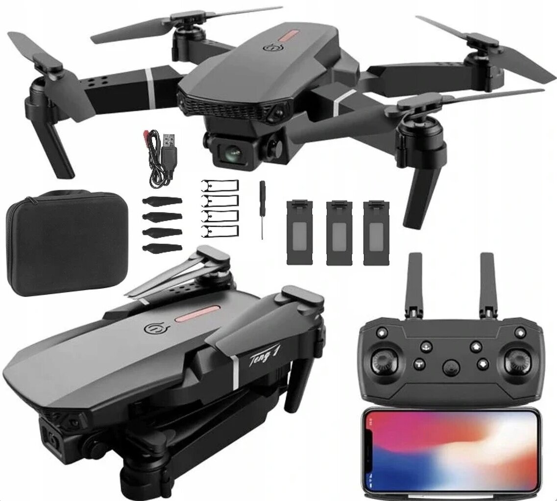 Drone E100 Pro цена и информация | Droni | 220.lv