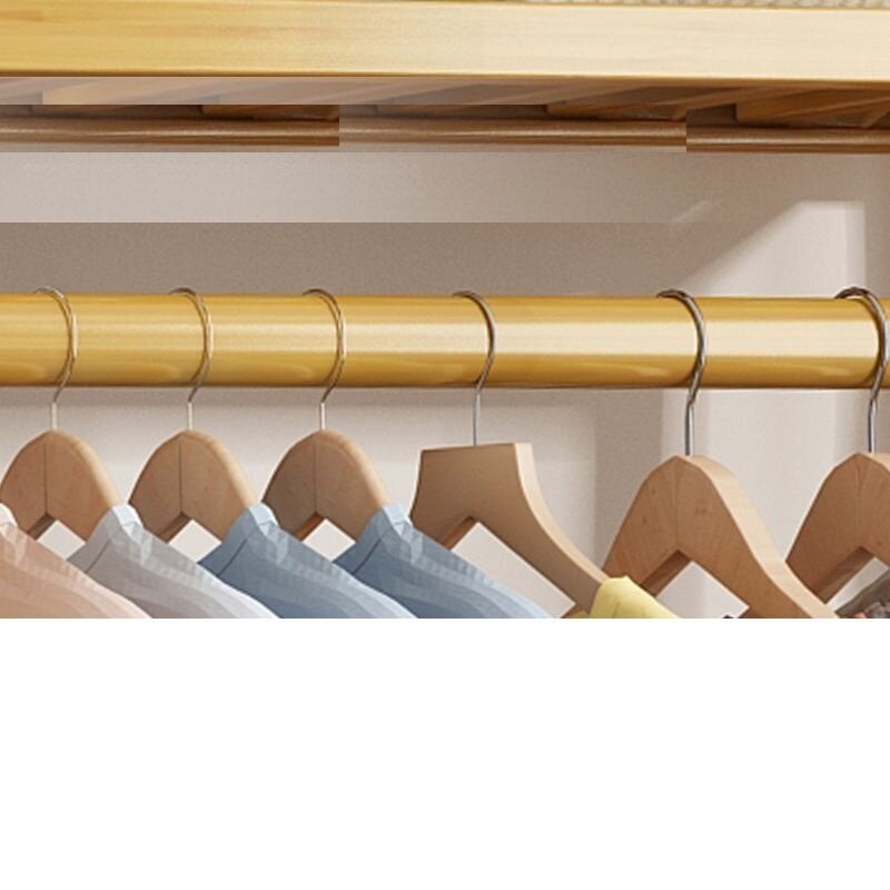 Bambusa drēbju pakaramais ar 5 plauktiem, 110 cm цена и информация | Pakaramie un apģērbu maisi | 220.lv