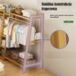 Bambusa drēbju pakaramais ar 5 plauktiem ,130 cm cena un informācija | Pakaramie un apģērbu maisi | 220.lv
