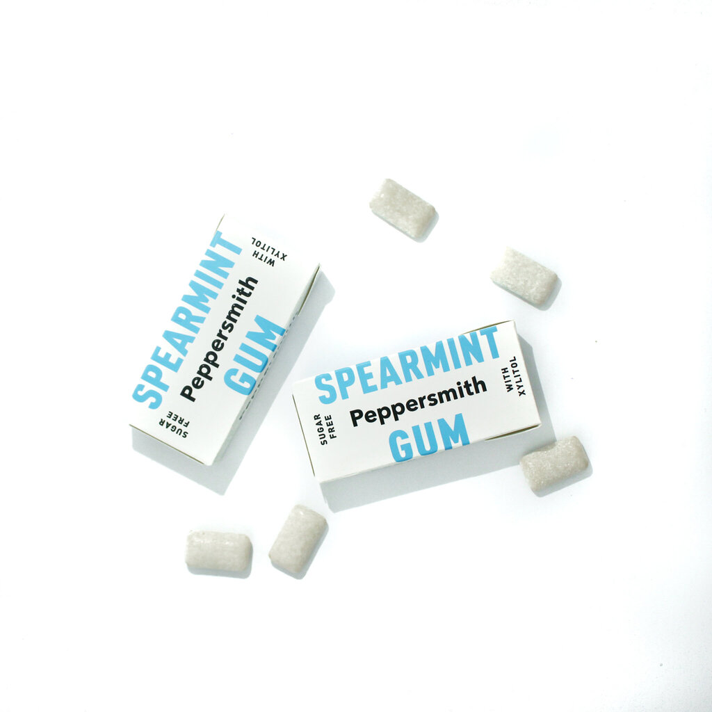 Košļājamā gumija Peppersmith Spearmint Ksilitola Xylitola, 15g цена и информация | Saldumi | 220.lv