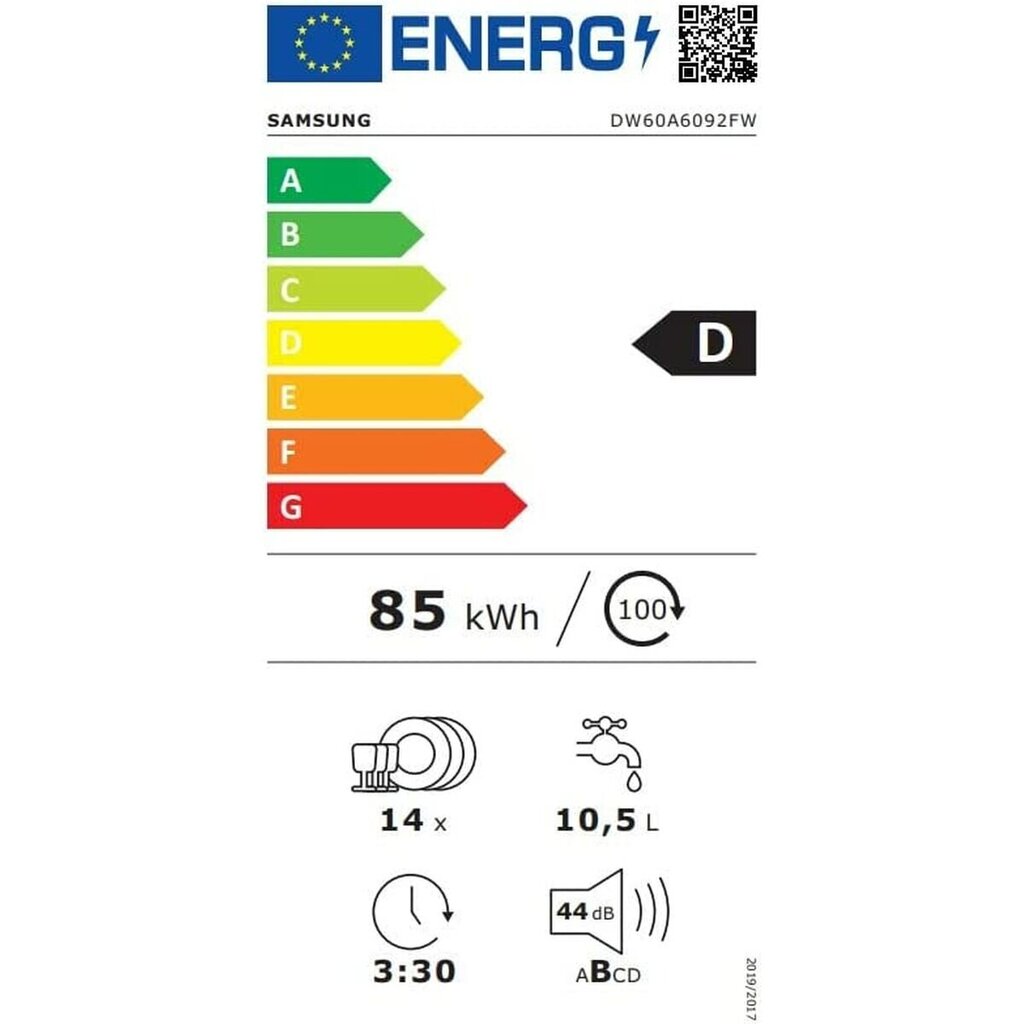 Samsung DW60A6092FW/EF цена и информация | Trauku mazgājamās mašīnas | 220.lv