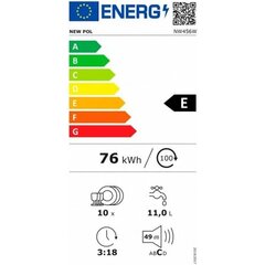 New Pol NW456W цена и информация | Посудомоечные машины | 220.lv