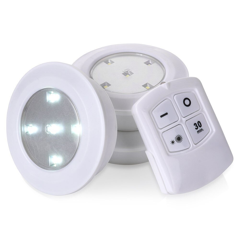 Led nakts lampas, 9,5 cm 3 gab. cena un informācija | Galda lampas | 220.lv