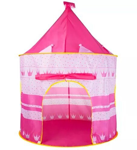Bērnu telts Pils, rozā cena un informācija | Teltis | 220.lv