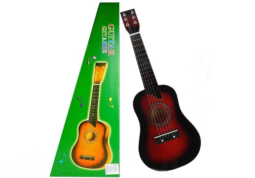 Rotaļlietu akustiskā ģitāra Lean Toys cena un informācija | Attīstošās rotaļlietas | 220.lv