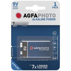 AgfaPhoto Щелочные элементы 9В цена и информация | Батарейки | 220.lv