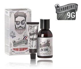 BEARDBURYS Окрашивающий шампунь для волос, бороды и усов, 9G Серый цена и информация | Краска для волос | 220.lv