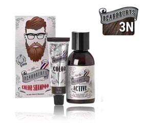 Tumši brūns pagaidu matu tonizējošs šampūns Beardburys Color Shampoo 3N cena un informācija | Matu krāsas | 220.lv