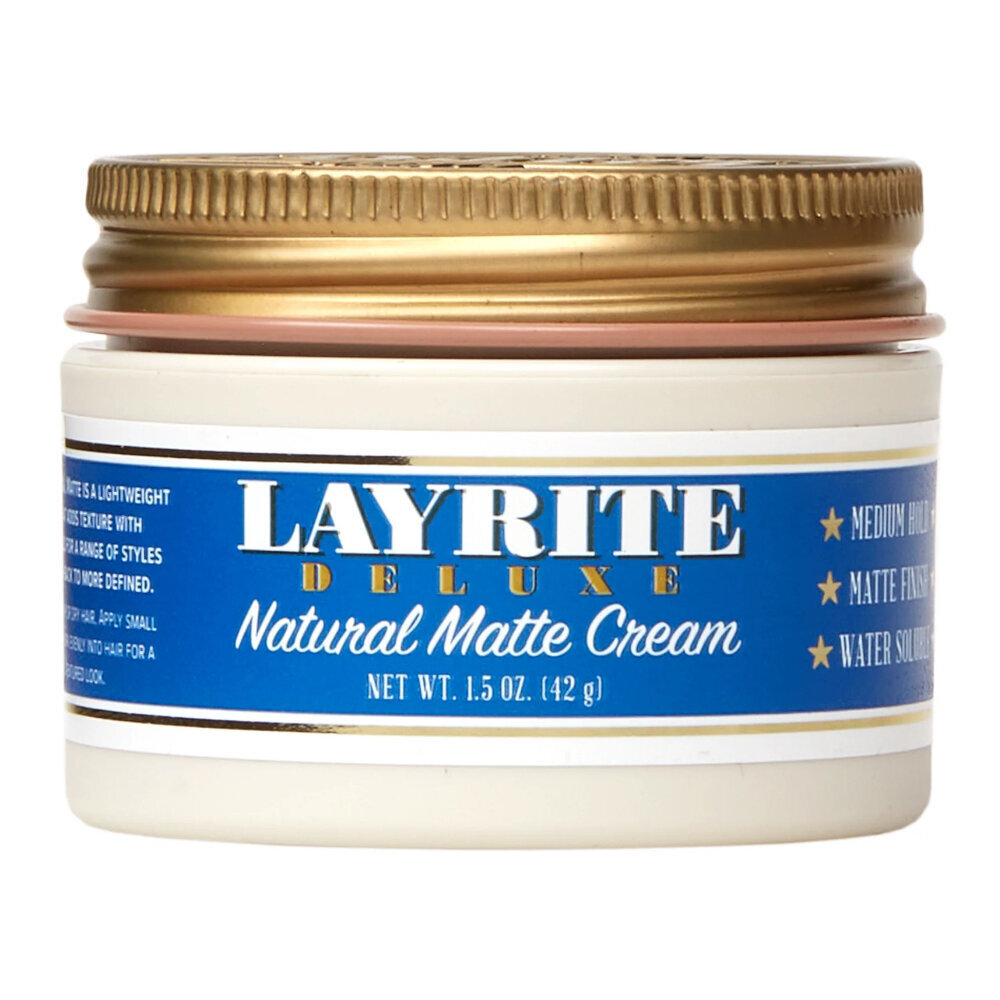 Matu veidošanas pasta Layrite Natural Matte Cream, 42 g цена и информация | Matu veidošanas līdzekļi | 220.lv