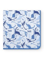 Одеяло BOBOLI Knit Combined With Dinosaurs And Stripes Blue 106119 цена и информация | Детские подушки, конверты, спальники | 220.lv