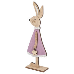 фигурка зайца с велюровым платьем 7,5x3,5x22,5 см цена и информация | Детали интерьера | 220.lv