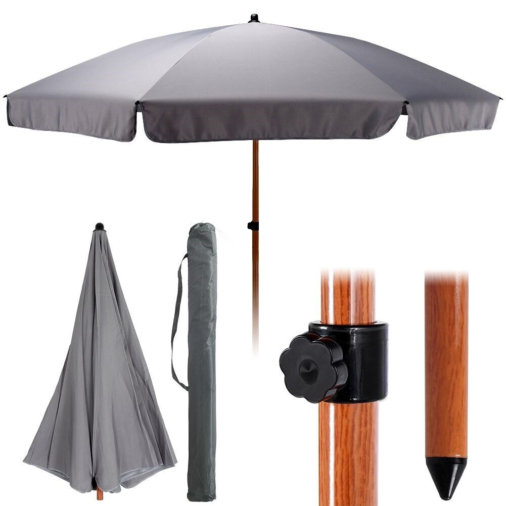 Dārza lietussargs, 200 cm цена и информация | Saulessargi, markīzes un statīvi | 220.lv