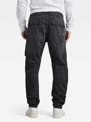 Džinsi vīriešiem G-Star 3D Straight Tapered Denim Cargo 32' 560022152, melni cena un informācija | Vīriešu džinsi | 220.lv