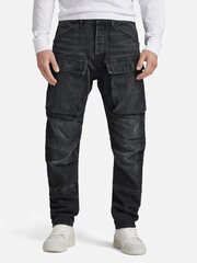 Džinsi vīriešiem G-Star 3D Straight Tapered Denim Cargo 34' 560022158, melni cena un informācija | Vīriešu džinsi | 220.lv