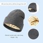 Toeecy sieviešu trikotāžas cepure ar satīna oderi cena un informācija | Sieviešu cepures | 220.lv