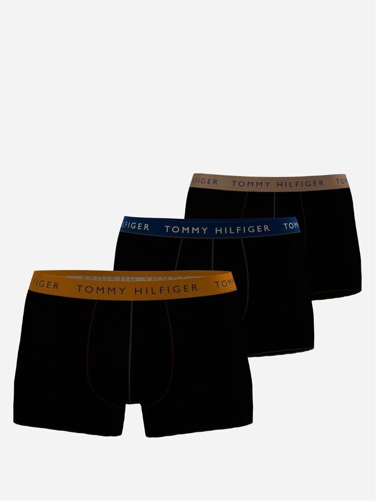 Tommy Hilfiger bokseršorti vīriešiem Trunk Shine Wb 545667821, melni, 3 gab. цена и информация | Vīriešu apakšbikses | 220.lv