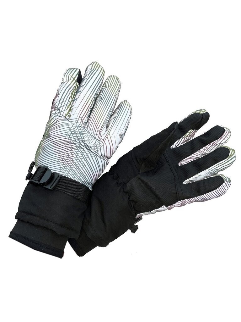 Cimdi meitenēm Mutka Reflective Waterproof Multicolor 599100118 цена и информация | Cepures, cimdi, šalles meitenēm | 220.lv