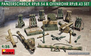 Līmējošais modelis MiniArt 35263 Panzerschreck RPzB.54 & Ofenrohr RPzB.43 Set 1/35 cena un informācija | Līmējamie modeļi | 220.lv