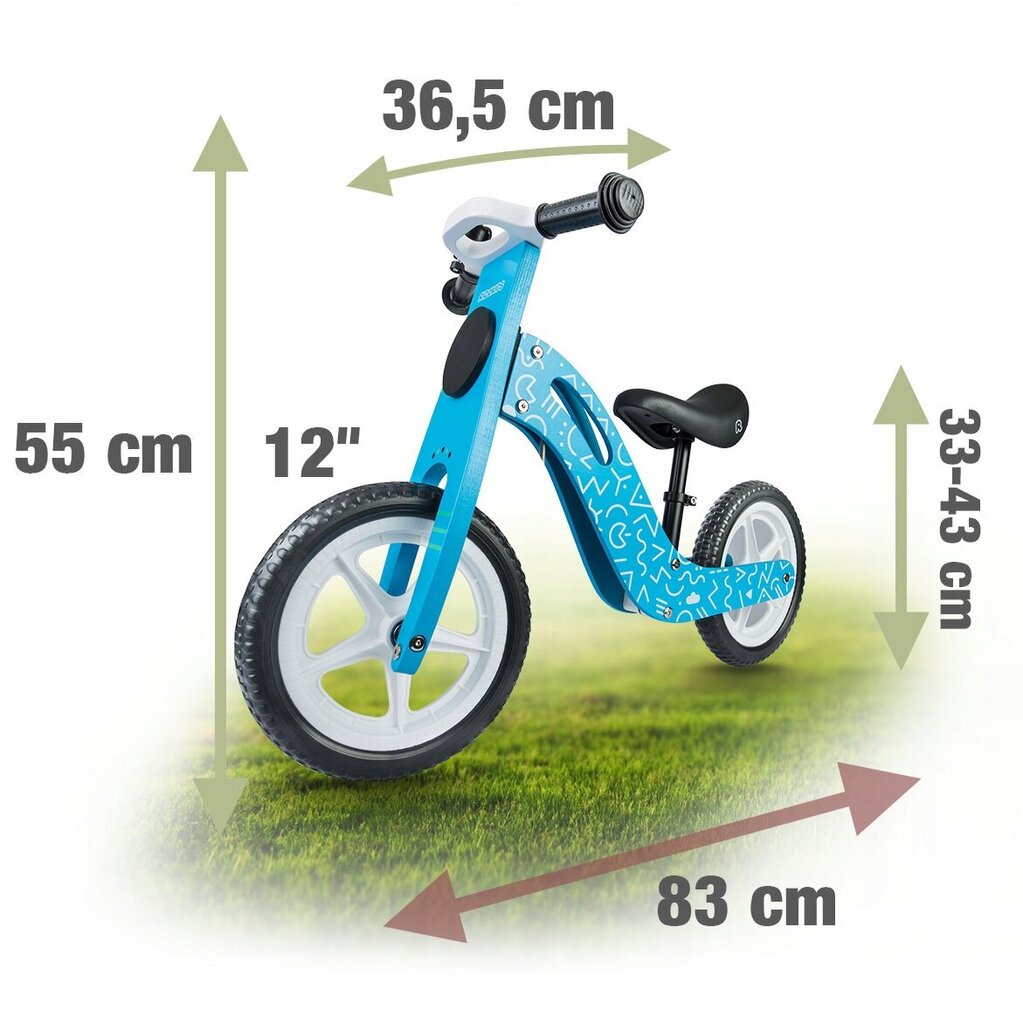 Līdzsvara velosipēds, Ricokids RC-613 цена и информация | Balansa velosipēdi | 220.lv