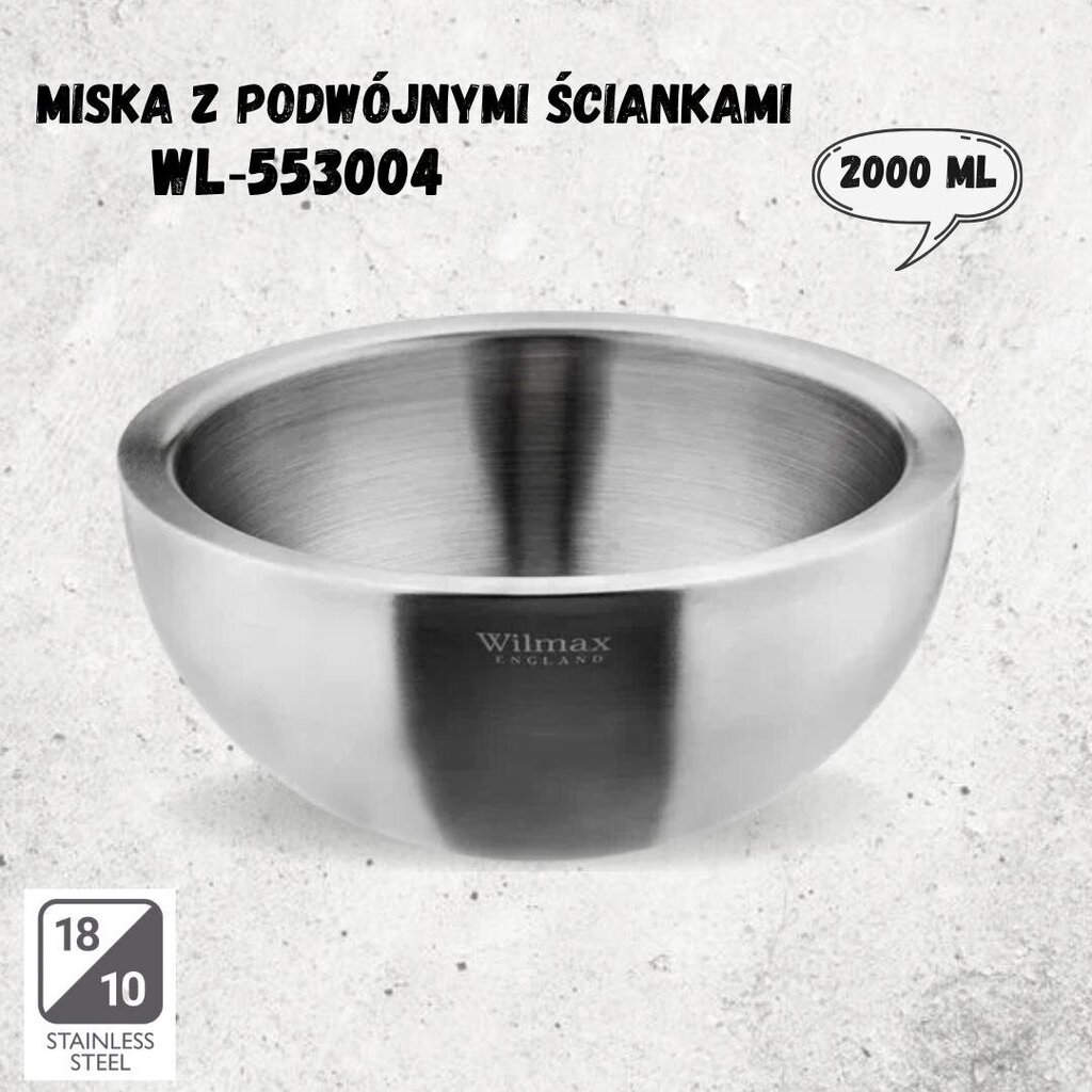 Divsienu trauks, 24 cm, 2000 ml cena un informācija | Trauki, šķīvji, pusdienu servīzes | 220.lv