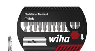 Набор бит WIHA FlipSelector Phillips, Pozidriv, 13 шт., 1/4" с зажимом для ремня цена и информация | Механические инструменты | 220.lv