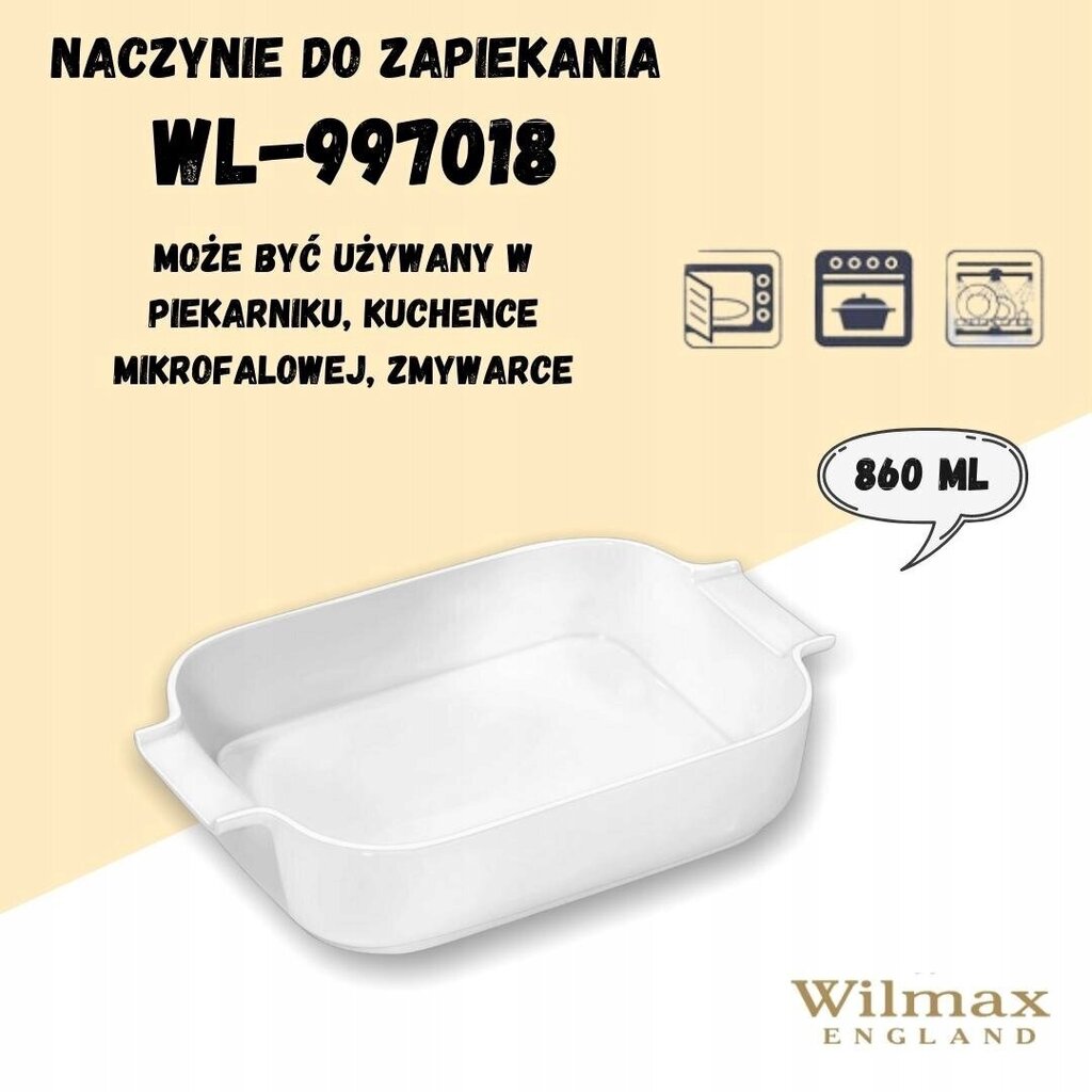 Wilmax cepeštrauks, 23x14,5x5 cm cena un informācija | Cepamais papīrs, trauki, formas | 220.lv